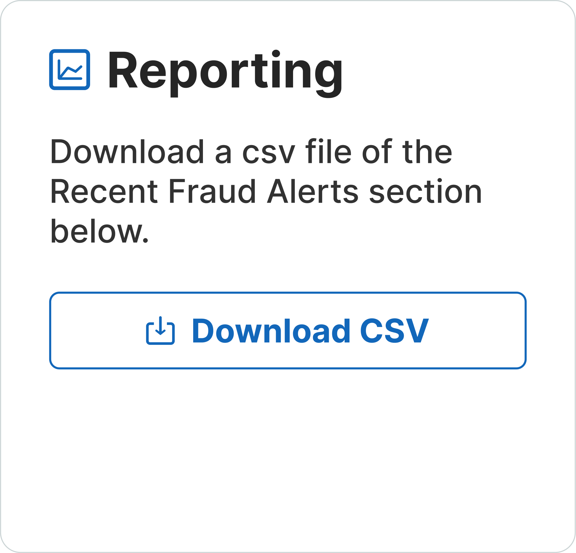 Reporting Tools Dashboard Screenshot